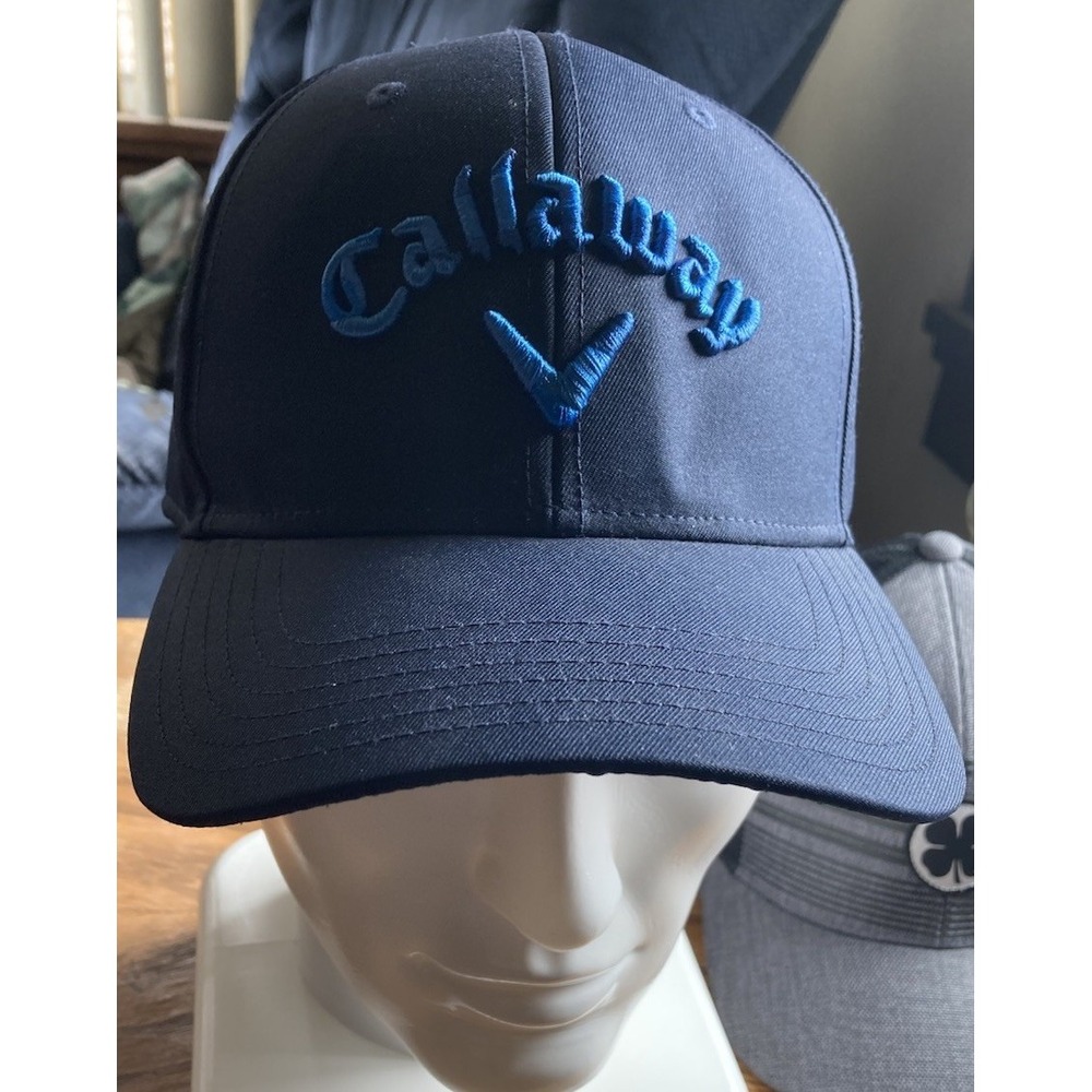 GOLF CALLAWAY  Cap / Hat  ADJUSTABLE NAVY BLUE REG. PROFILE LIGHTWEIGHT